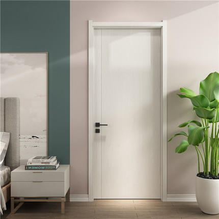 waterproof WPC material toilet door white interior room door