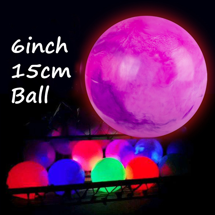 Hot Sell 2023 Rainbow Cloudy Colorful PVC Inflatable Beach Ball Glowing 15 Inch/36cm Bouncing Beach Ball