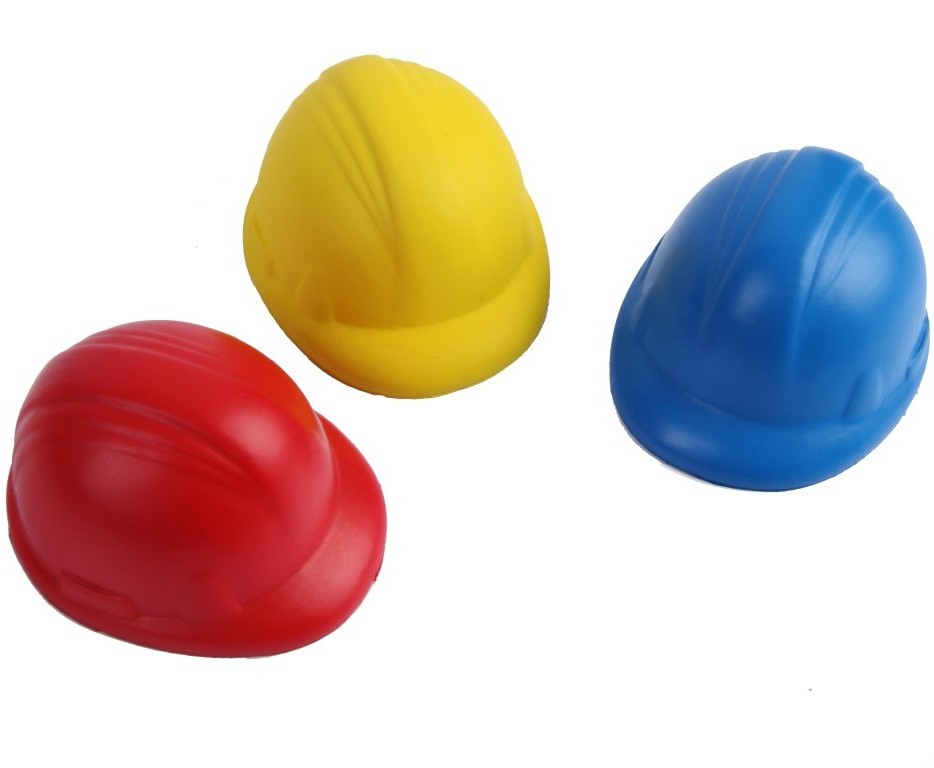 PU safety helmet stress ball,helmet anti stress toy