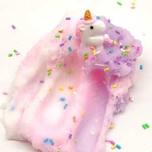 2024 New Three-color Snow Mud Unicorn Slime Funny DIY Toy Children's Toy Creative Toys