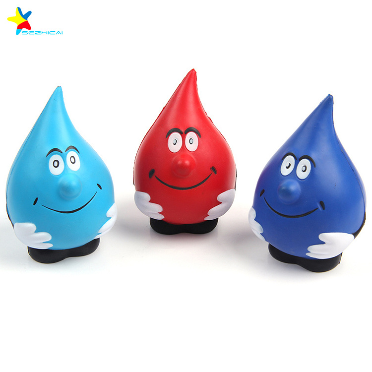 Custom Logo Water Drop Anti Stress Ball  Antistress Toy