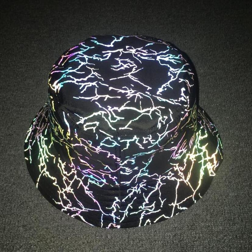 custom fashion high visibility blank unique hip hop rainbow multi color reflective sport baseball hat sparkling casual beanie