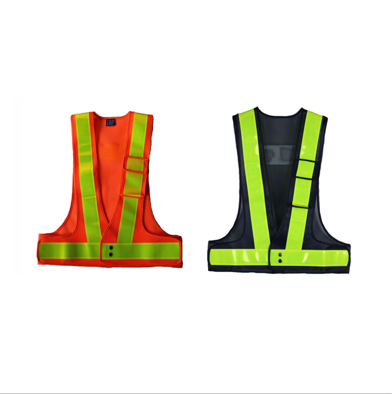 hi vis outdoor construction fluorescent illuminated reflect reflective belt safety tape t-shirt vest for woman sport running