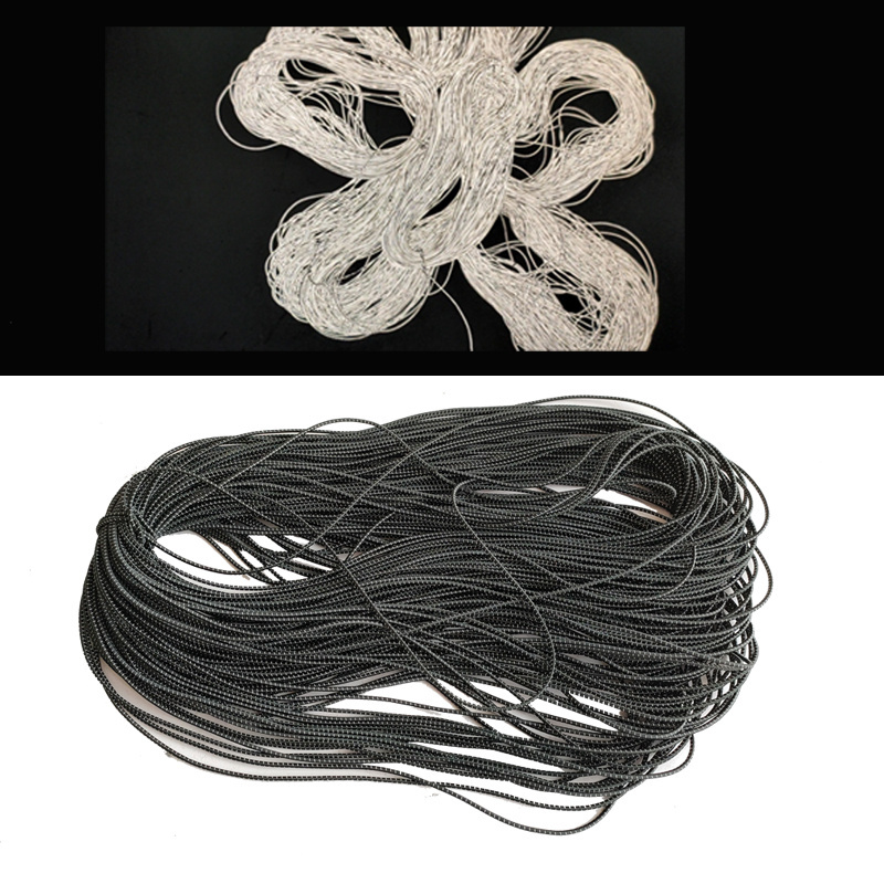 high visible fashion reflective 2mm 2.5mm knitted piping braided round elastic stretch drawcord drawstring draw string rope cord