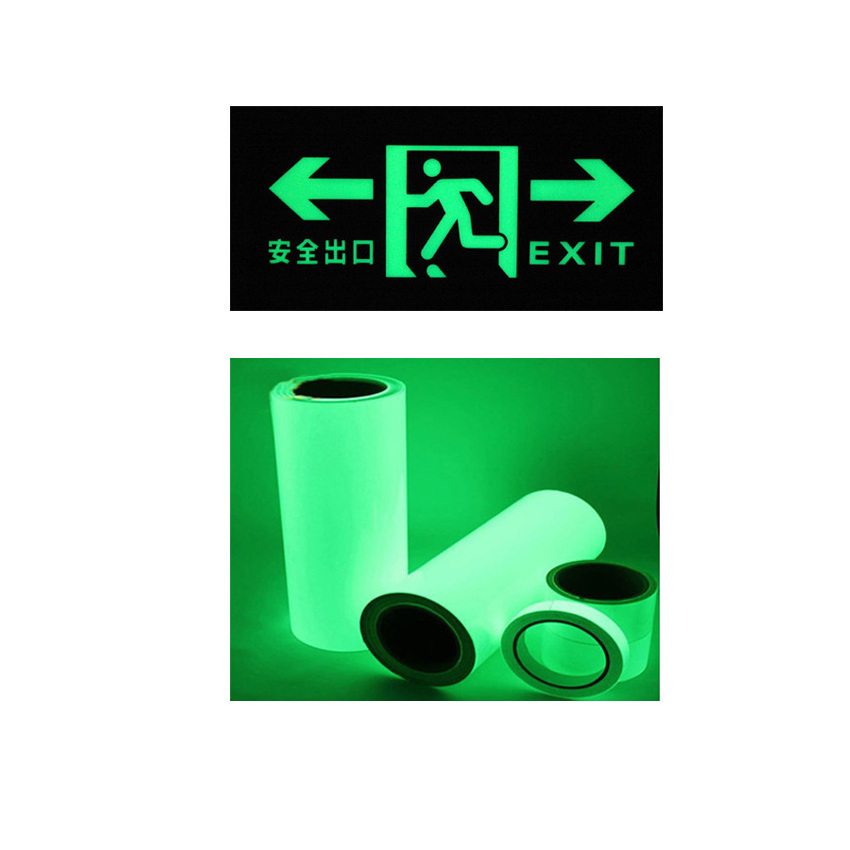 glow in the dark printing paper pvc sheet luminous printable matt vinyl film for luminescent emergency fire exit safety signs