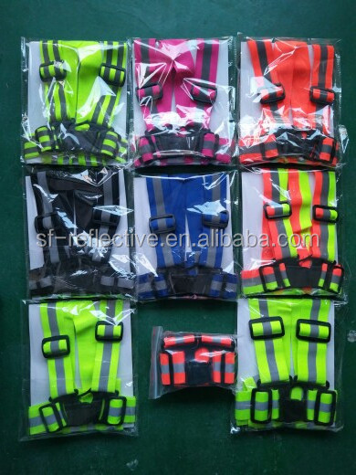 high visibility reflective elastic body sash warning vest for bike bicycle safety reflective running gear belt