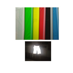 dongguan supplier color 100% polyester tc waterproof hi vis reflective material reflector textile fabric by yard for umbrella