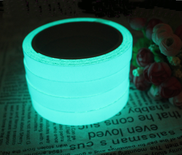 10 m photoluminescent self-adhesive pvc vinyl glow in the dark luminous adhesive warning signage decorative sticky tape sticker