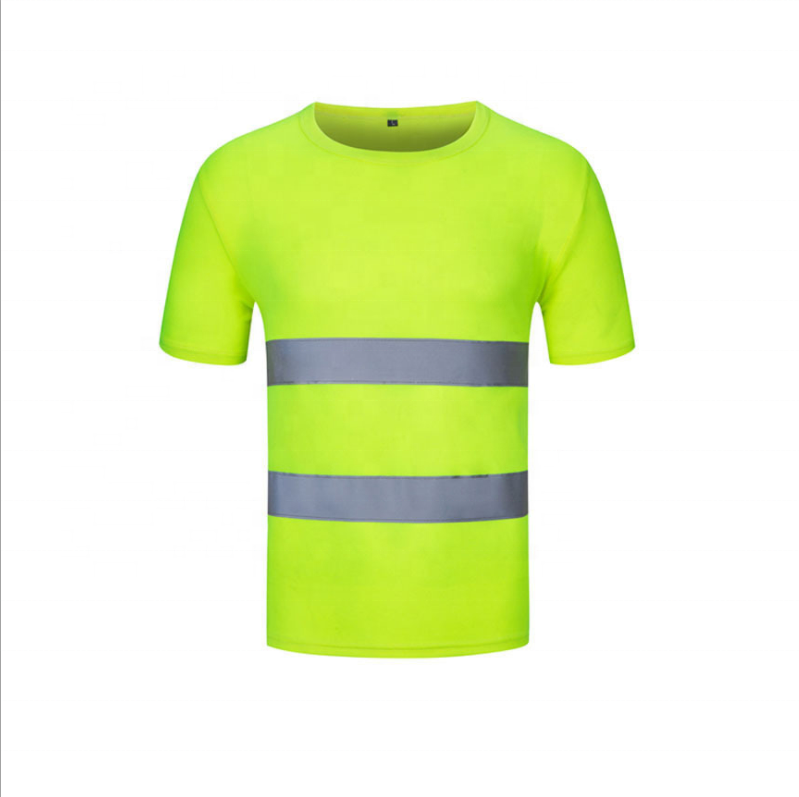 China factory wholesale hi vis en471 class 2 fluorescent yellow orange reflective mesh vest for outside night running safety