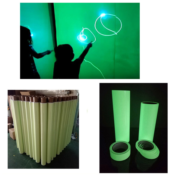 glow in the dark printing paper pvc sheet luminous printable matt vinyl film for luminescent emergency fire exit safety signs