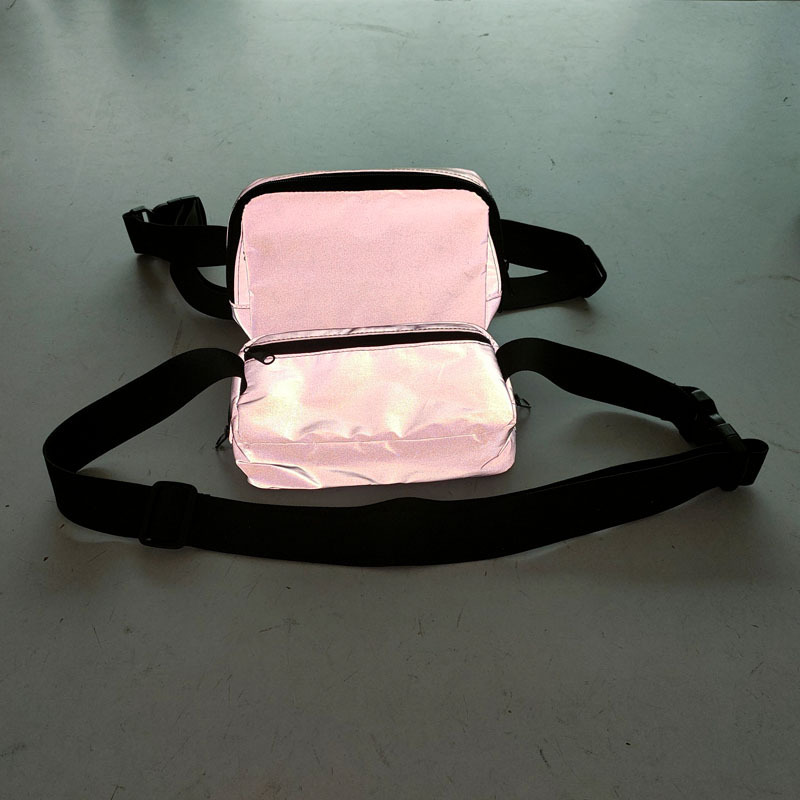 ins large capacity reflective multipurpose shoulder crossbody cashier chest hip fanny pack belly waist belt bag for men women