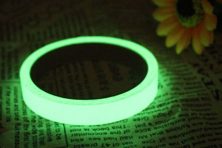 luminous tape self-adhesive glow in dark safety PET vinyl glowing bands roll luminescent lighting material for wall clock