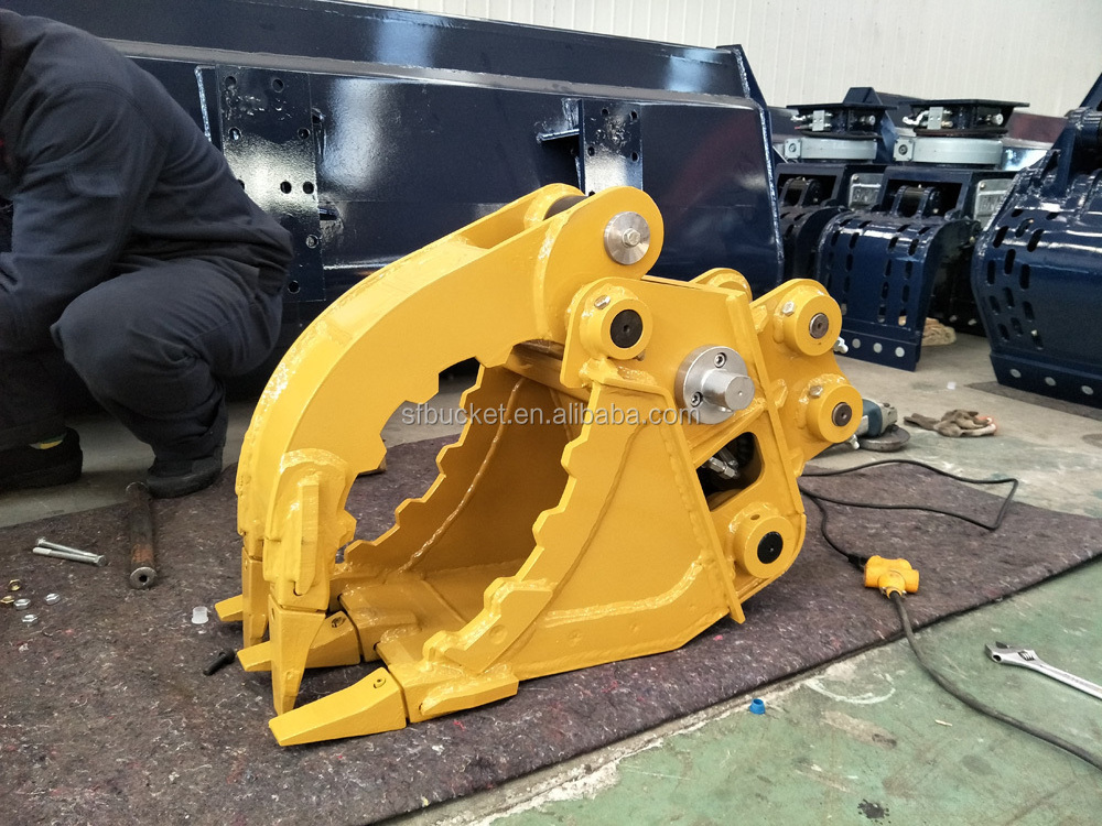 Mini excavator parts,mini excavator thumb grab bucket made in China