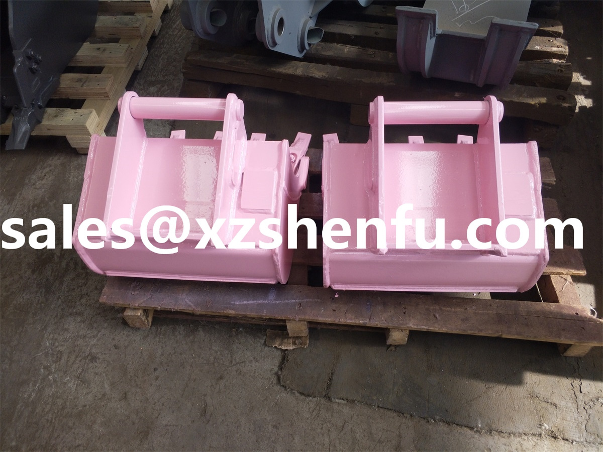 Mini excavator digging buckets MS01 hitch mounted standard bucket GP bucket with teeth