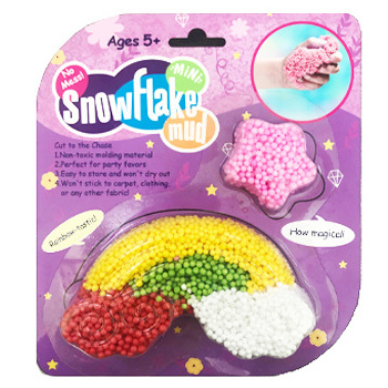 New multi-color mixed rubber snowflake mud Pearl mud environmental friendly non-toxic foam putty non-sticky hands snow putty