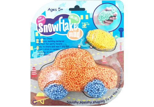 New multi-color mixed rubber snowflake mud Pearl mud environmental friendly non-toxic foam putty non-sticky hands snow putty