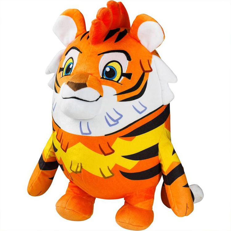 customized  Custom Design Mascot Manufacturer OEM Soft Plush Mascot Costume Tiger Realistic Animal Cartoon Character Mascot