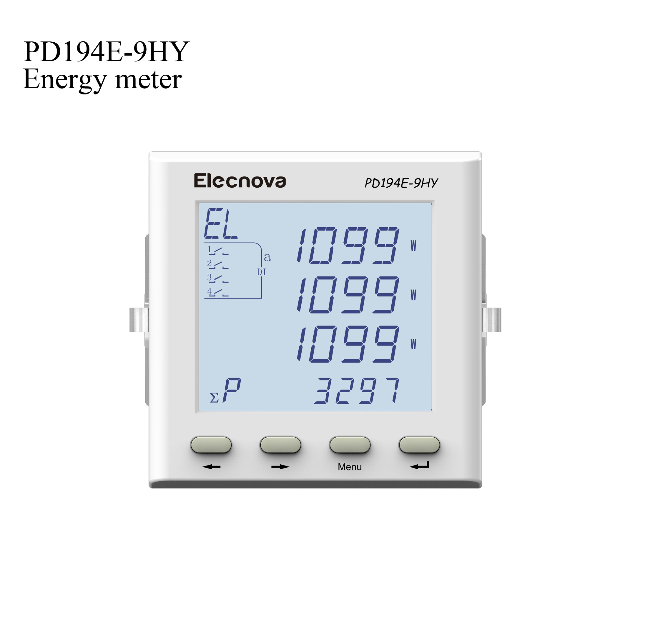 PD194Z-9HY 96*96mm 3 phase ac digital lcd panel mounted power quality and energy analyzer