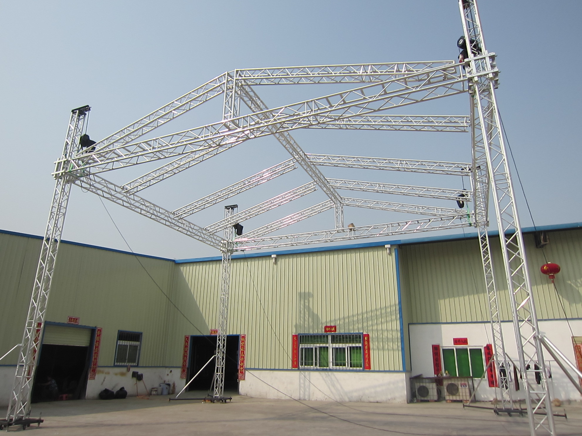 RK High Quality truss stage/event stage system with roof truss for concert/stage truss with stage and cover