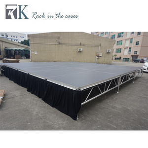 1.22x1.22m aluminum mobile stage for sale small stage used stage curtains for sale