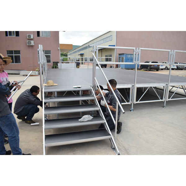 US version 4ft*4ft/4ft*8ft aluminum frame stage deck with adjustable height