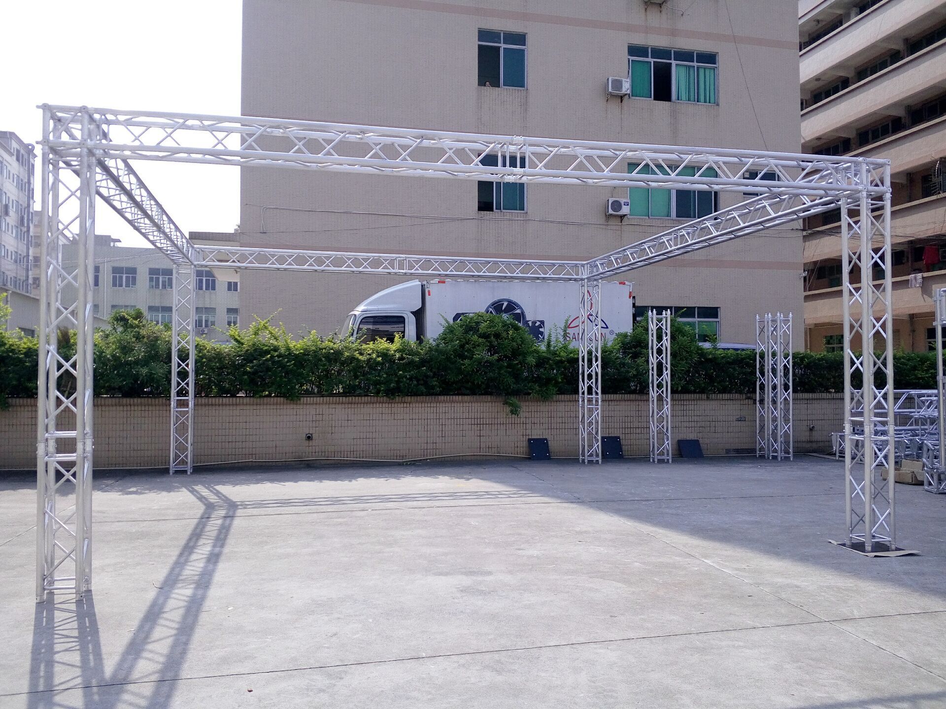 RK High Quality truss stage/event stage system with roof truss for concert/stage truss with stage and cover