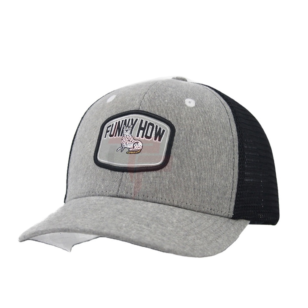 Funny How Embroidery Custom Logo Dad Baseball Cap Grey Hat And Black Hat Mesh Caps For Sports And Other Outdoor Activities