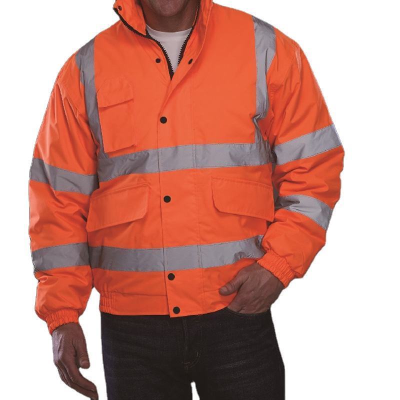 Manufacturer Winter Reflective Stripes Mens Workwear Jacket Safety Overalls