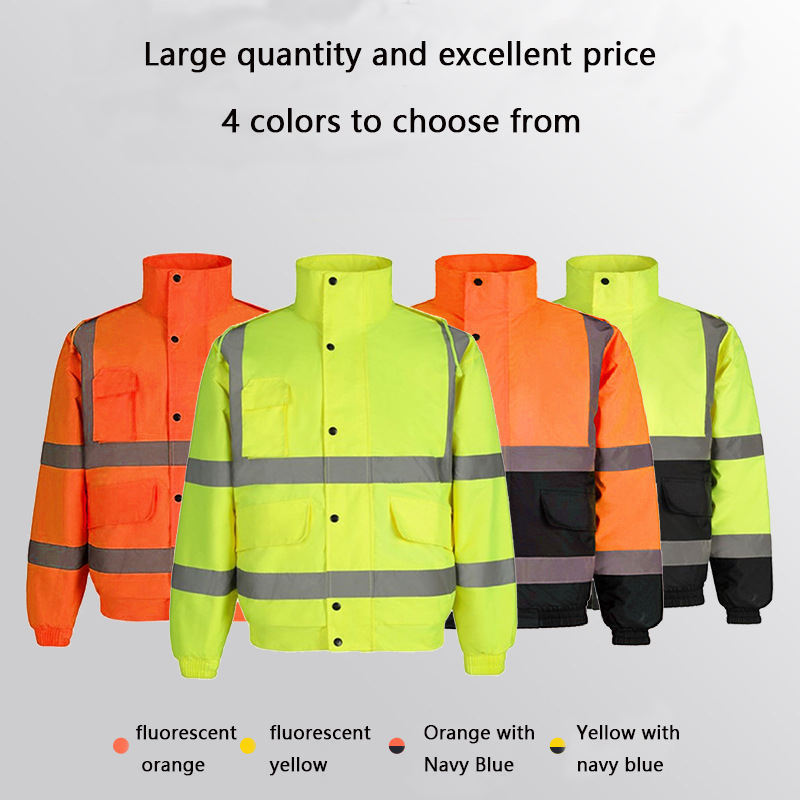 Manufacturer Winter Reflective Stripes Mens Workwear Jacket Safety Overalls