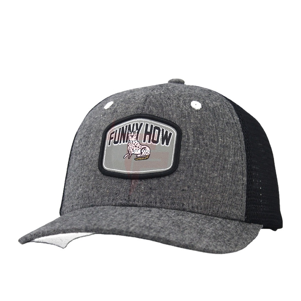 Funny How Embroidery Custom Logo Dad Baseball Cap Grey Hat And Black Hat Mesh Caps For Sports And Other Outdoor Activities