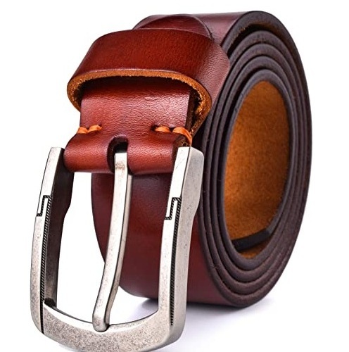 Plain Black Color Polo Leather Belts Different Colors Men Fashion Leather Belts For Online Sale