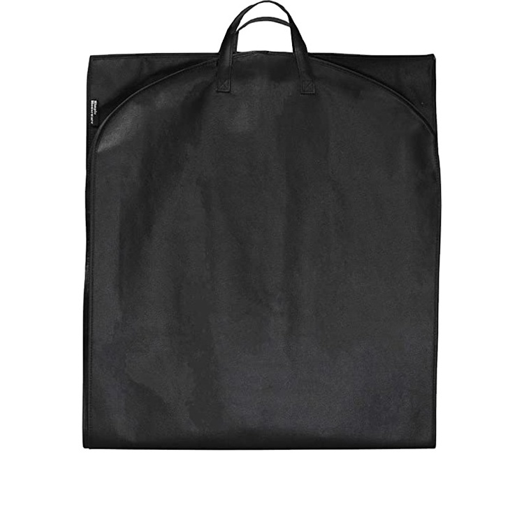 Hot sale Hanging Garment Bags for Storage Coat Covers Closet Dress 60 Inch Black Cloth Garment Bag with Zipper and Clear Window