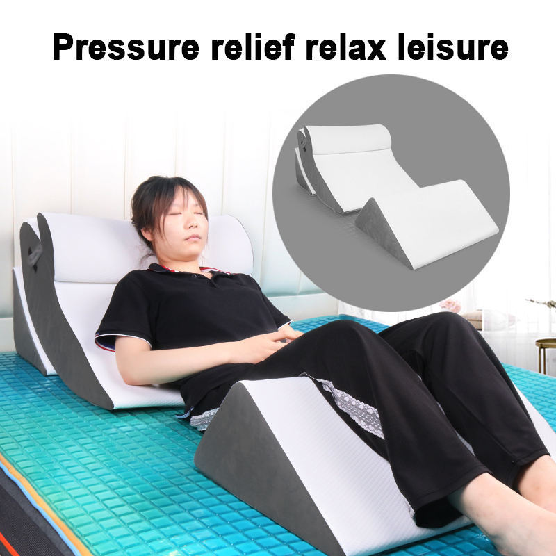 Orthopedic Adjustable Posture Memory Foam Wedge Leg Pillow for sleeper Relief Twisted Spine Sciatica Leg Numbness Back Joint Hip