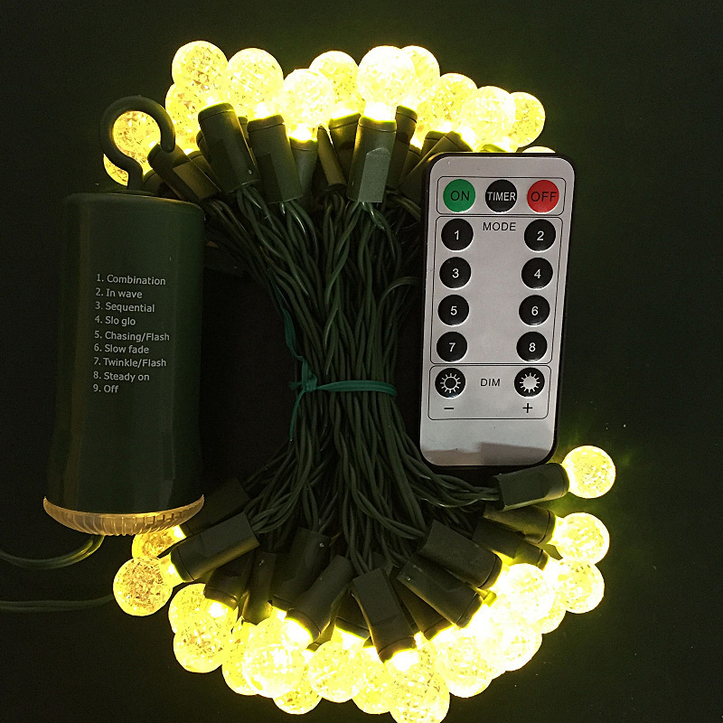 Christmas Lights Battery Operated 50 LED String Lights Waterproof Fairy Lights with 8 Modes Automatic Timer for Home