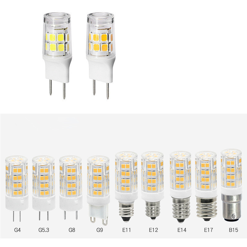 High-quality LED Bulb G4 G8 G9 G5.3 E11  E12 E14 E17 B15 102Leds 76Leds 51Leds 12-30V Universal 110-220V universal