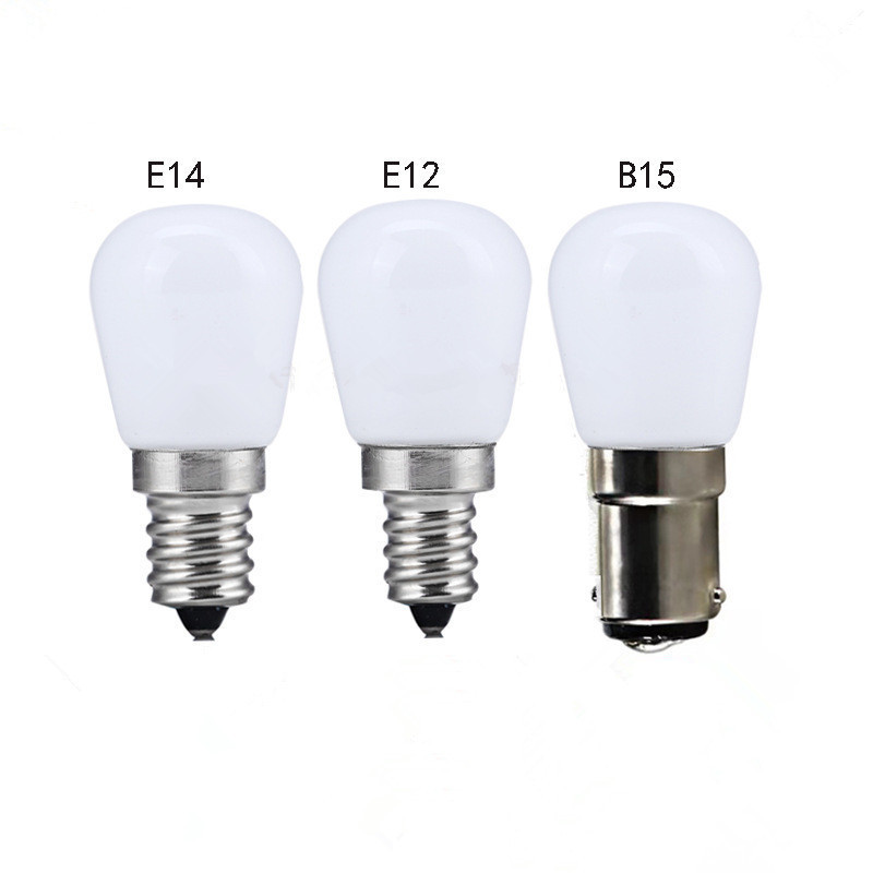 1.5W=10W B15D E12 E14 1.5W 230V 120V LED Fridge Light Bulb Mini Bulb for Refrigerator Replace Halogen Chandelier Lights