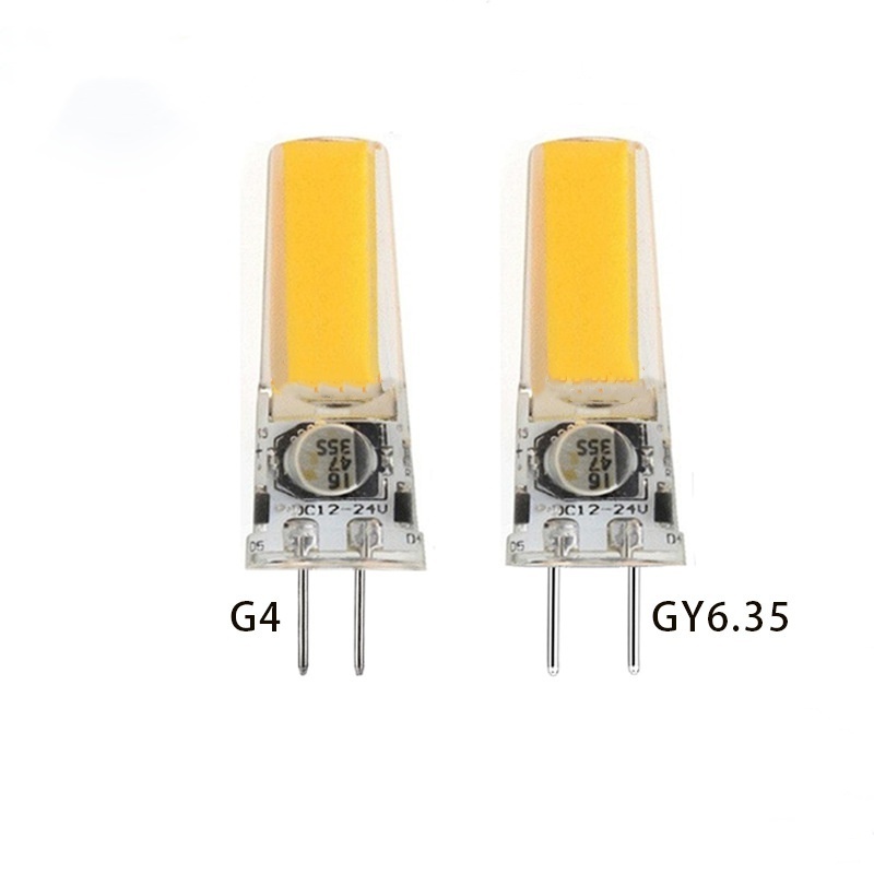 GY6.35 LED Bulbs AC/DC12V Silicone COB Lamp 3W 2508 Crystal LED Chandelier Bulb Replace Halogen