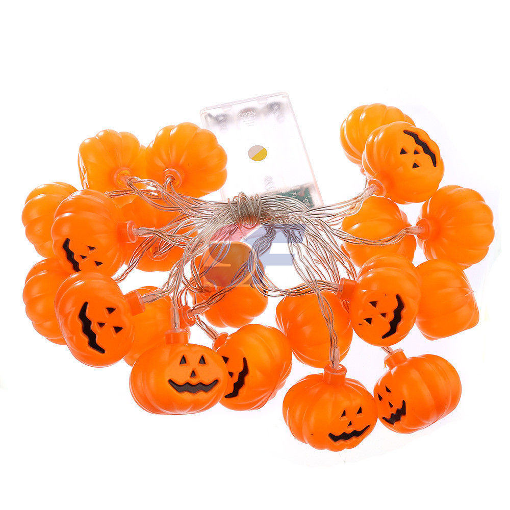 Halloween Lights  Pumpkin 20 LED 6.9 feet Battery Powered Pumpkin String Lights Lantern Halloween Pumpkin Light