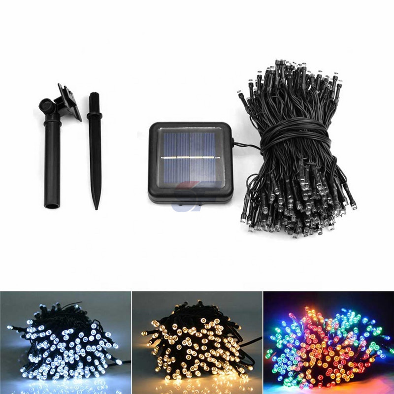 Rooftop Christmas Deco , 200 LED Valentine Lights, 72 ft Solar Led String Fairy Lights Home, Porch, Patio, Garden, Lawn