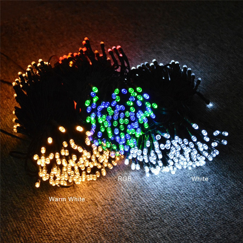 Rooftop Christmas Deco , 200 LED Valentine Lights, 72 ft Solar Led String Fairy Lights Home, Porch, Patio, Garden, Lawn