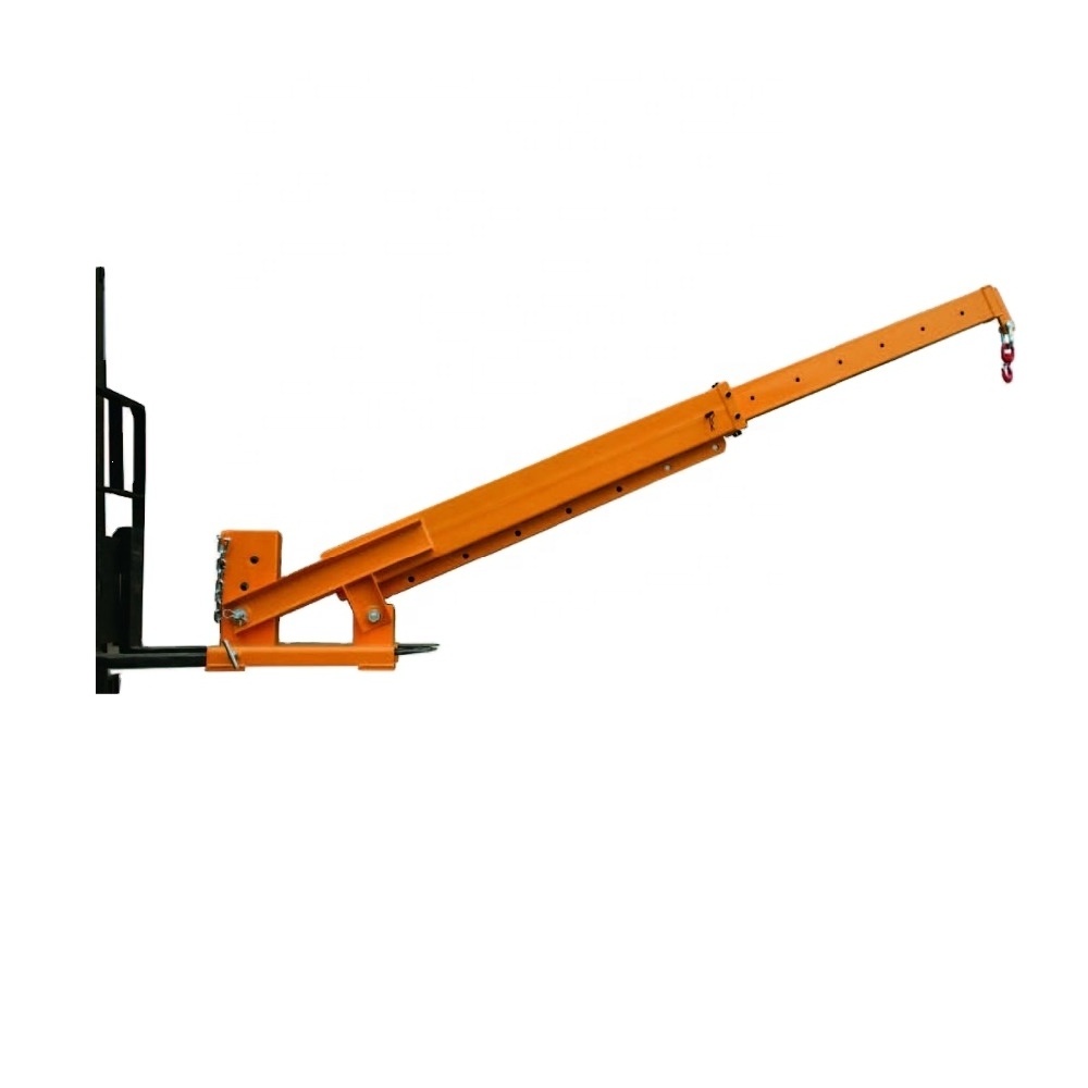 Forklift Attachment - Telescopic Adjustable Forklift Jib Crane Attachment