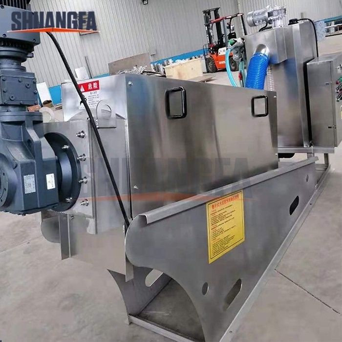 Automatic Fold Sludge Dewatering Screw Press Machine, Oily Sludge Dewatering Machine