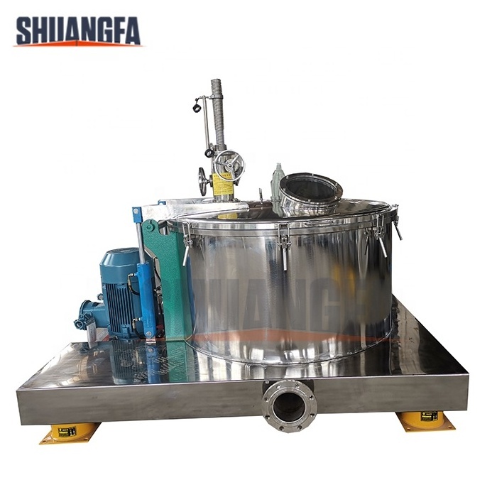 Vertical Basket Centrifuge, Automatic Scraper Bottom Discharging Industrial Centrifuge Machine