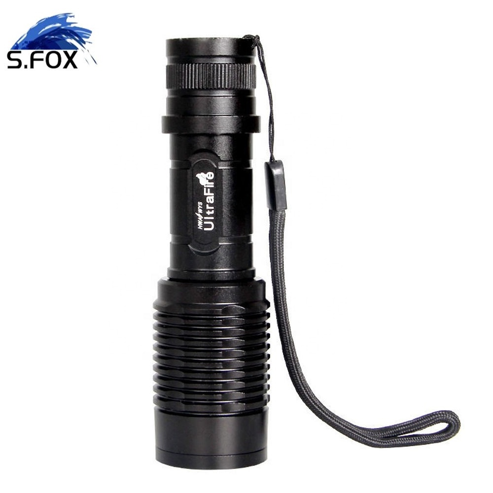 Zoomable 1000 Lumen T6 18650 or AAA Battery Led Rechargeable Flashlight