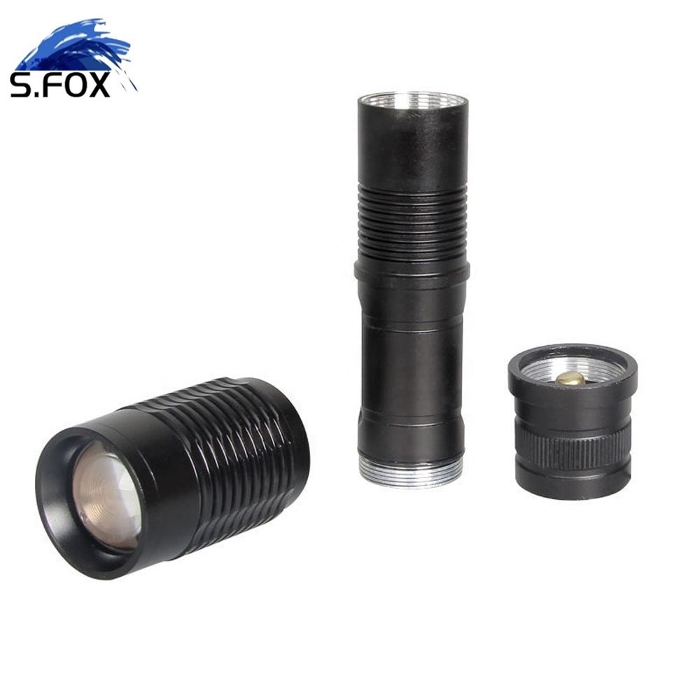 Zoomable 1000 Lumen T6 18650 or AAA Battery Led Rechargeable Flashlight