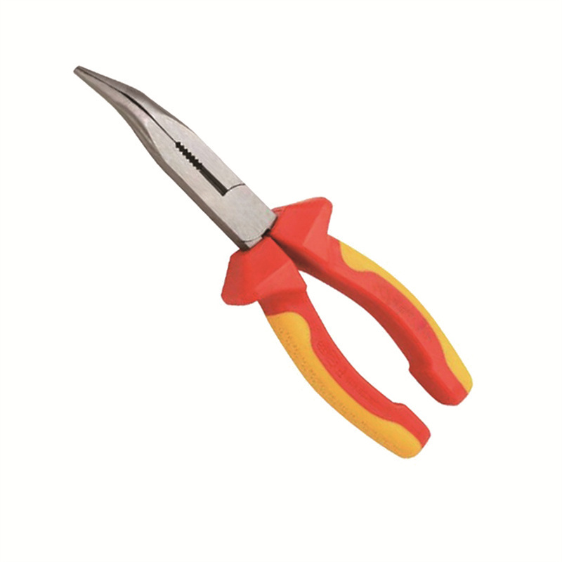 S605 SFREYA VDE 1000V Insulated Insulation tools double color long Bent Nose Pliers