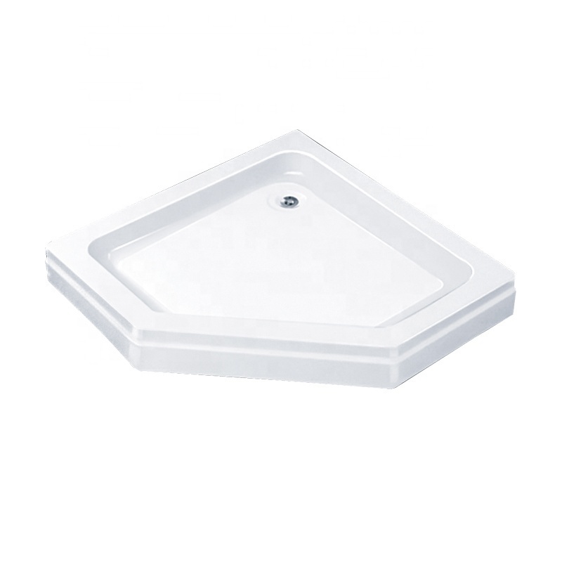 Factory supply White Acrylic shower tray stone for bathroom shower