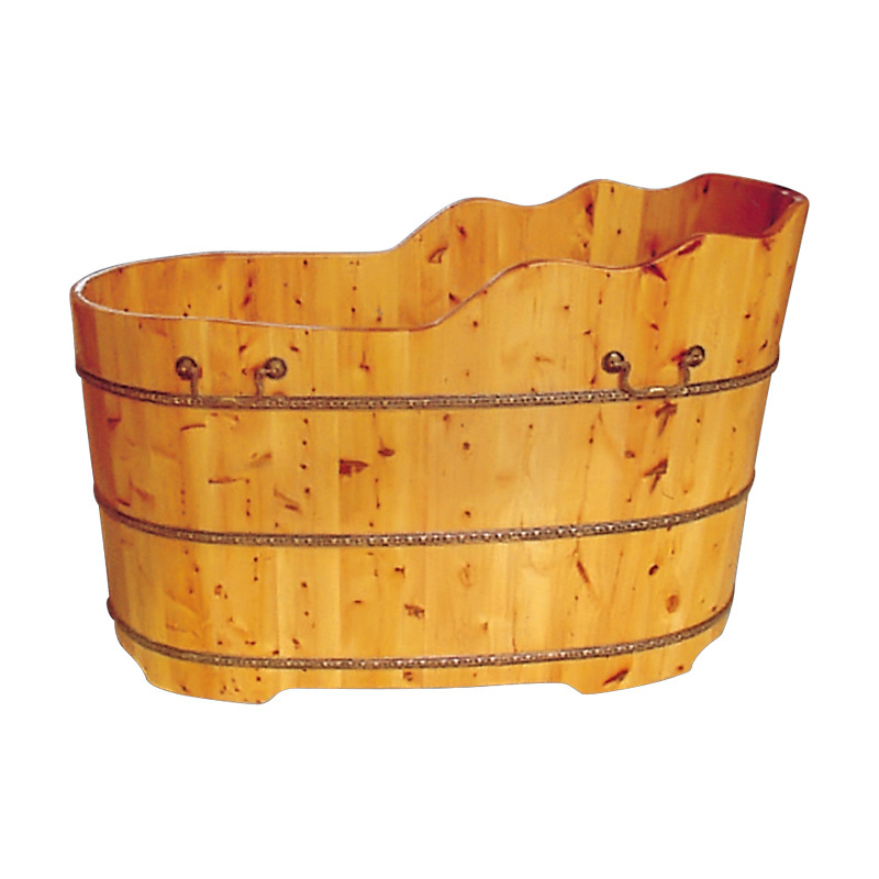 K-9502 Good Quality Japanese Antique Design Soaker Bathtubs Wooden Bath Barrel