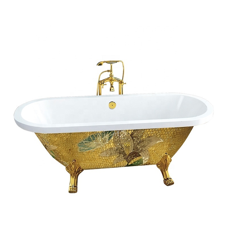 Exclusive Sanitary ware bathroom acrylic cast iron bathtub free standing wash bath tub for sale