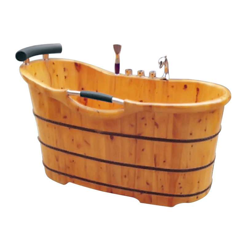 K-9501  japanese cheap teak wooden frame bathtub/ wooden barrel bath tub/ outdoor wood soak tub